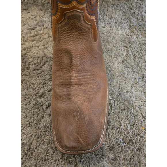 Ariat Steadfast Performance Western Boots Brown & Blue Cowboy Boots Size 10.5 - Picture 12 of 16